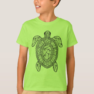Geïnspireerde schildpad t-shirt