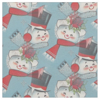 geïnspireerde snowmanafdrukverbinding stof
