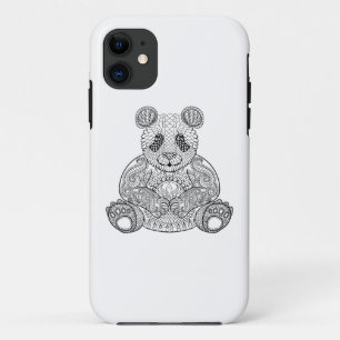 Geïnspireerde stammenpanda iPhone 11 hoesje