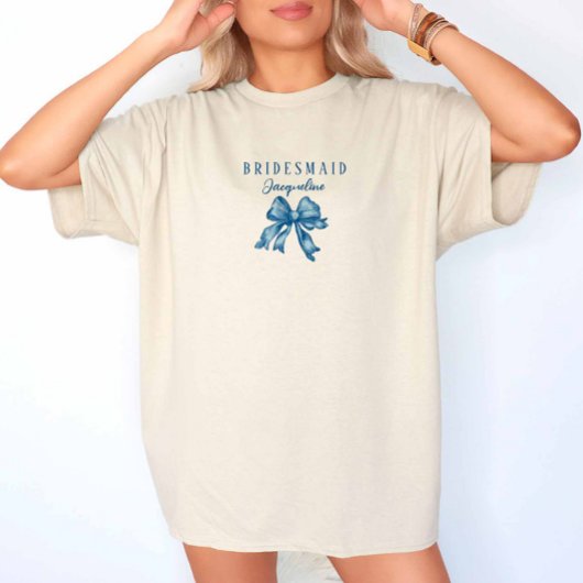 geïnspireerde Toile French Blue Wedding Party T-shirt