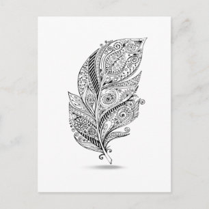 Geïnspireerde tribale doether briefkaart