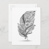 Geïnspireerde tribale doether briefkaart (Voorkant / Achterkant)