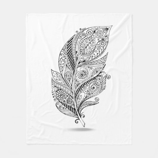 Geïnspireerde tribale doether fleece deken (Voorkant)