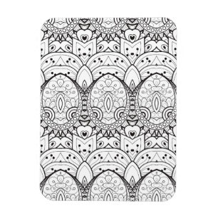 Geïnspireerde tribale illustratie magneet