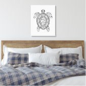 Geïnspireerde Turtle 6 Canvas Afdruk (Insitu (Slaapkamer))