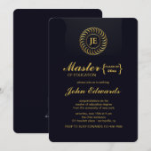 Geïnspireerde Uitnodiging voor afstudeerfeest (Voorkant / Achterkant)