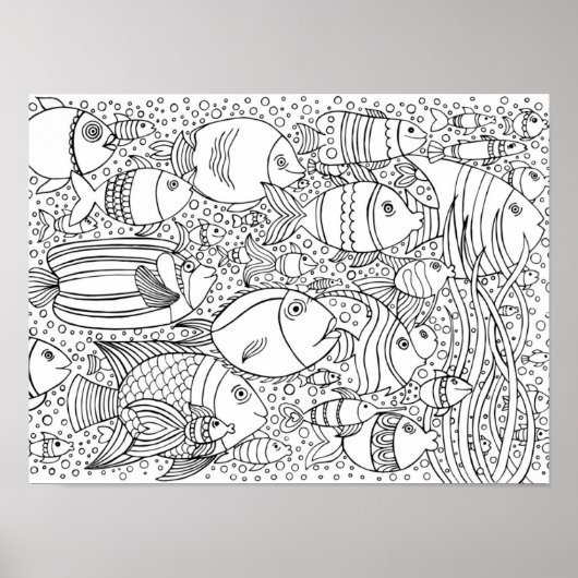 Geïnspireerde visschool 2 poster (Voorkant)