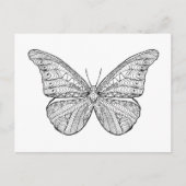 Geïnspireerde vlinder briefkaart (Voorkant)