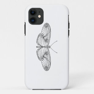 Geïnspireerde vlinderkunst iPhone 11 hoesje