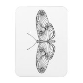 Geïnspireerde vlinderkunst magneet (Verticaal)