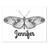 Geïnspireerde vlinderkunst 	rubberstempel (Afrduk)