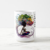 Geïnspireerde vrouw gemaakt binnen de Mok (Center)