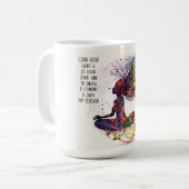 Geïnspireerde vrouw Open Hart Mok (Voorkant links)