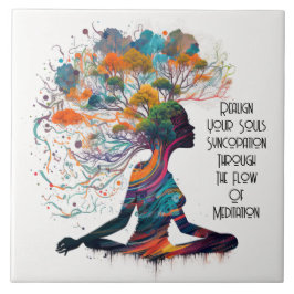 Geïnspireerde Vrouw Syncopatie Keramische Tegel Tegeltje