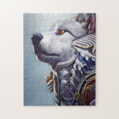 geïnspireerde Wolf Head Art - Nostalgisch Legpuzzel (Verticaal)