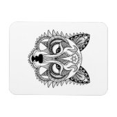 Geïnspireerde Wolf Magneet (Horizontaal)