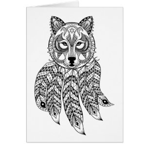 Geïnspireerde wolf met drocatcher