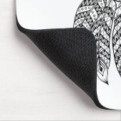 Geïnspireerde wolf met drocatcher muismat (Hoek)