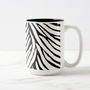 Geïnspireerde Zebra afdrukken Tweekleurige Koffiemok