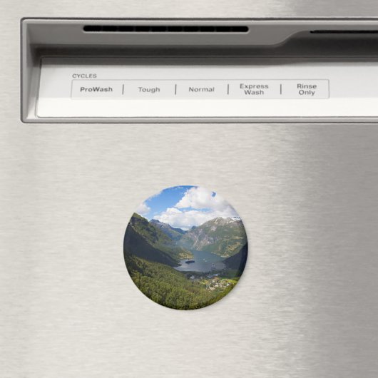 Geiranger Fjord landschap, Noorwegen Magneet (Insitu (Vaatwasser))