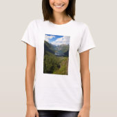 Geiranger Fjord landschap, Noorwegen T-shirt (Voorkant)
