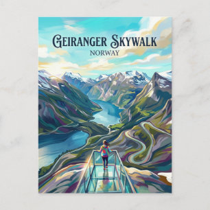 Geiranger Skywalk - Dalsnibba Noorwegen Briefkaart