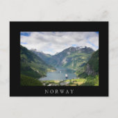 Geirangerfjord en Norvège carte postale frontière  (Devant)