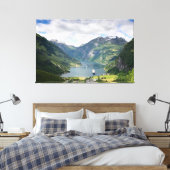 Geirangerfjord landschap canvas afdruk (Insitu (Slaapkamer))