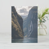 Geirangerfjord Norvège Carte de voeux (Debout devant)