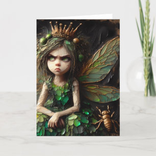 geïrriteerd fee gouden insect kaart