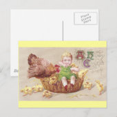 Geïrriteerde Hen & Naughty Child Pasen Kaart (Voorkant / Achterkant)