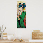 Geisha 芸 者 affiche japonaise longue impression ver (Cuisine)