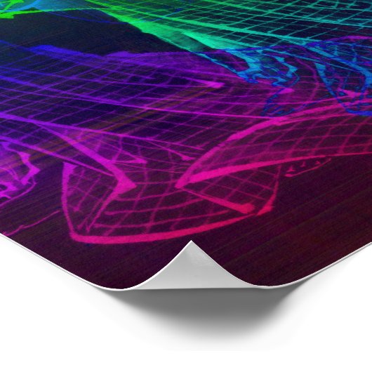 Geisha Abstract Japan Wall Art Poster (Hoek)