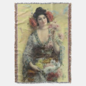 Geisha Afghan Deken (Voorkant Verticaal)