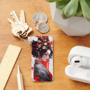 Geisha Anime Woman Sleutelhanger