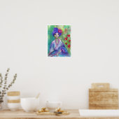 ' Geisha' Archival Print met witte rand (Keuken)
