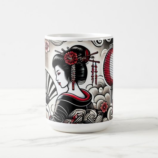 Geisha Art Café Mug (Centre)