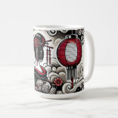 Geisha Art Café Mug (Devant droit)
