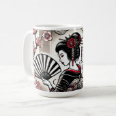 Geisha Art Café Mug (Devant gauche)