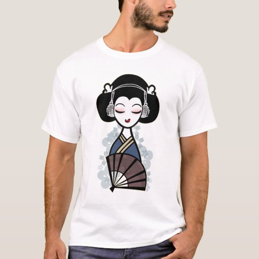 geisha beats (licht) t-shirt (Voorkant)