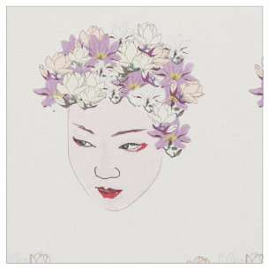 Geisha bloemen stof