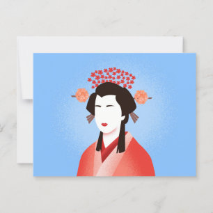 Geisha Briefkaart