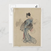 Geisha Briefkaart (Voorkant / Achterkant)