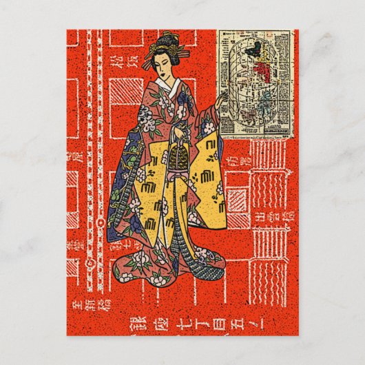  Geisha Briefkaart (Voorkant)