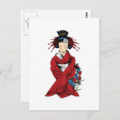 Geisha Briefkaart (Voorkant / Achterkant)