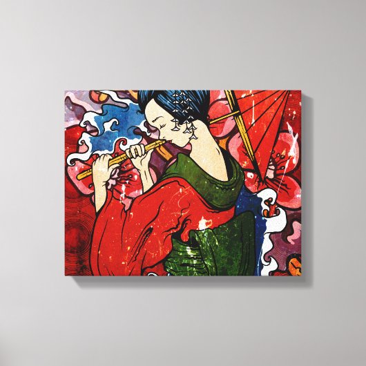 Geisha Canvas Afdruk (Voorkant)