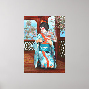Geisha Canvas Afdruk