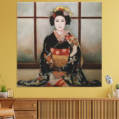 Geisha Canvas Afdruk (Insitu (Woonkamer))