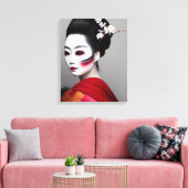 Geisha Canvas Afdrukken (Insitu (Woonkamer))