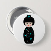 Geisha Cartoon Button (Voorkant /achterkant)